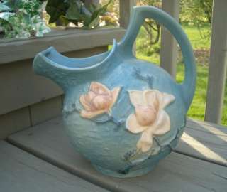 great old ice lip pitcher created by roseville pottery