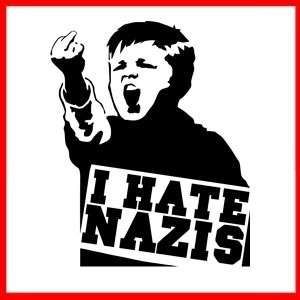 HATE NAZIS (Antifascism ANTIFA Anti Nazi) T SHIRT  