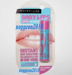 MAYBELLINE BABY LIP SPF 20 Protection keep instant 8 hour moisture for 