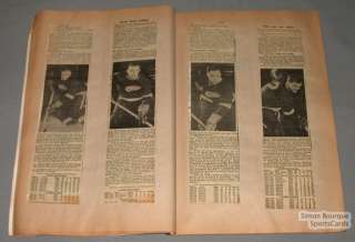 Original 1955 NHL Hockey Scrapbook  