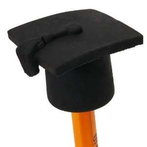   Party By Fun Express Graduation Black Mortarboard Pencil Top Erasers