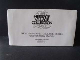 NEW ENGLAND WESTON TRAIN STATION   #59315   NEW  