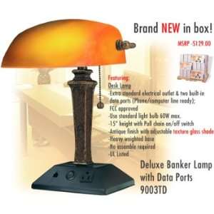  American Lighting 9003TD Deluxe Banker Lamp with Data 