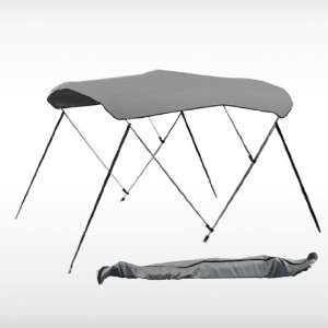  6 Ft 600 Hd 3 Bow Grey Bimini Boat Top Cover Includes All 