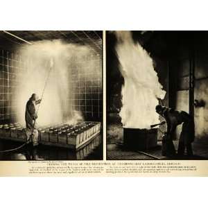   Illinois Fire Sprinkler Gas   Original Halftone Print