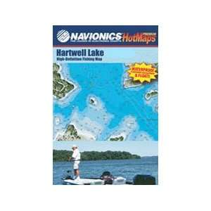 Hartwell Lake High Definition Fishing Map Navionics  