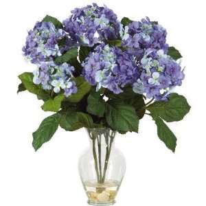   Hydrangea Silk Flower Arrangement   Blue 1082 BL