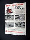 IH International Cub Lo Boy tractor mower 1957 print Ad