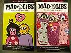 Lot 2 Mad Libs Sleepover/In Love Girls Word Game books Silly fill in 