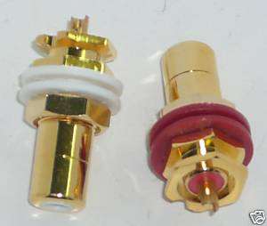 Gold Plated RCA Jacks  Interconnectors  