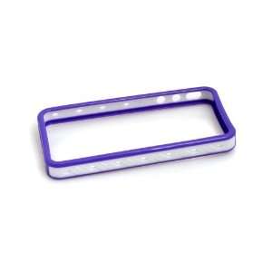  System S Purple White TPU Bumper Frame Case for Apple 