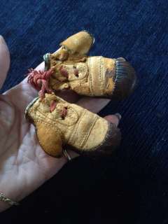 BOXING GLOVES Antique Miniature Boxing Gloves Doll Size  