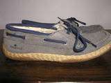 Margaritaville Jolly Mon Mens boat Shoes Leather Blue Jimmy Buffet 11 