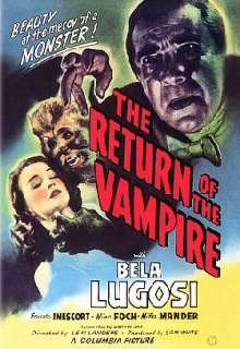 Return Of The Vampire Bela Lugosi 1943 Horror DVD NEW 043396078727 