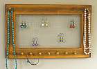 Earring jewelry organizer vintage marigold necklaces bracelets wall 