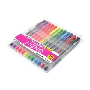  Uni ball Signo UM 100 Gel Ink Pen   12 Color Set