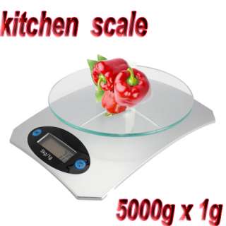   /11lbs x 1g Digital Kitchen Scale Diet Food Scale 5000g x 1g  
