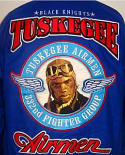 Tuskegee Airmen Black Knights Wool Blend snap up jacket