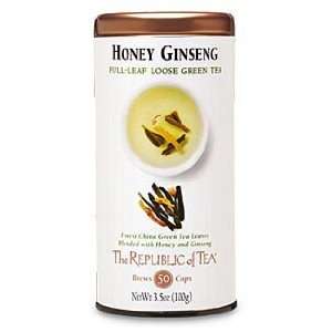 Honey Ginseng, Full leaf Loose Herb Tea, by The Republic of Tea, 3.5oz