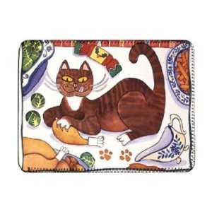  Christmas Cat and the Turkey by Cathy Baxter   iPad Cover 