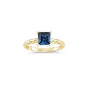   Cts London Blue Topaz Solitaire Ring in 14K Yellow Gold 4.0 Jewelry