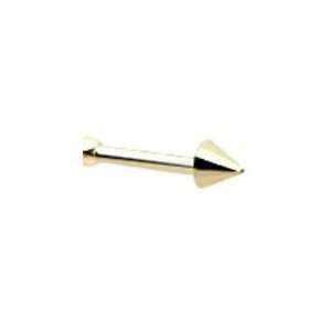  14KT Gold Nose Bone Ring 1.5mm Spike 20G FREE Nose Ring 