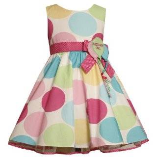 Bonnie Jean Toddler Girls Multi Dot Birthday Dress by Bonnie Jean