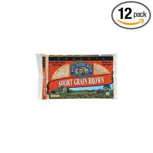 Lundberg Short Grain Brown Rice, 1 pounds (Pack of12)  