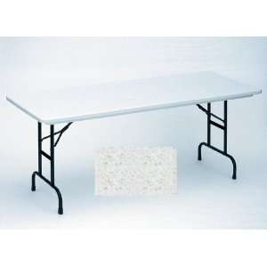   Molded Folding Tables   Fixed Height   Gray Granite