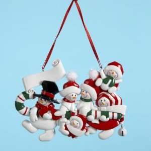 Club Pack of 12 Snowman Family of 5 Christmas Ornaments For 
