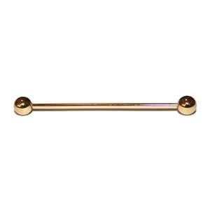  Gold Metal Collar Pin Traditional Piercing Bar DD CPRG 050 