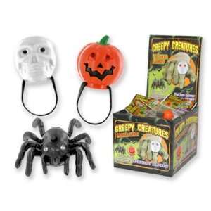  Creepy Creatures Halloween Flashing Rings 