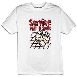   Mens Service With A Smile Tee ( sz. XL, White 