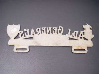 RARE Vintage License Plate Topper From Army School SC  