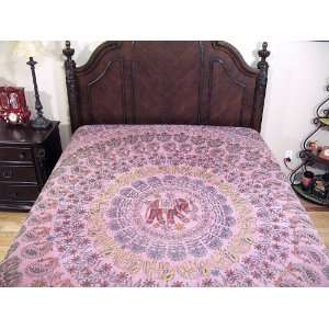  Elephant Mandala Unique Embroidery Jaipur India Bedding 
