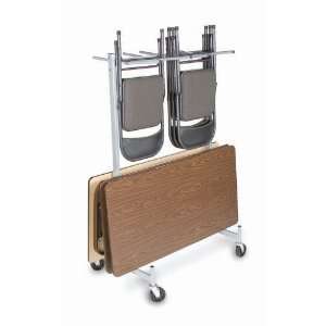   Compact Hanging Folded Chair & Table Storage Truck