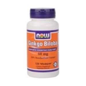 Ginkgo Biloba Extract ( 24% Standardized Extract ) 60 mg 120 Capsules 