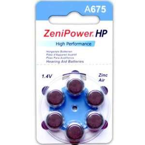  Zenipower Zinc Air Hearing Aid Battery Size 675 (60 