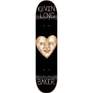 Baker Long Ugly Heart Face Skateboard Deck   8.0 Sports 