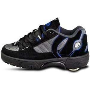  Heelys Rail 9151 BLACK/charcoal/blue heelys shoes   Size 