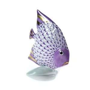  Herend Fish on a Shell Lavender Fishnet