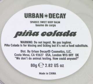Urban Decay Flavored Body Balm Pina Colada NEW  