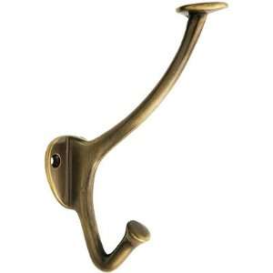  Antique Hooks. Solid Brass Hall Tree Hook in Antique By 