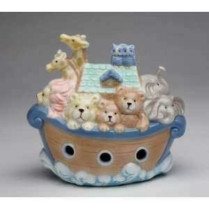  Fine Porcelain Noahs Ark Piggy Bank Figurine