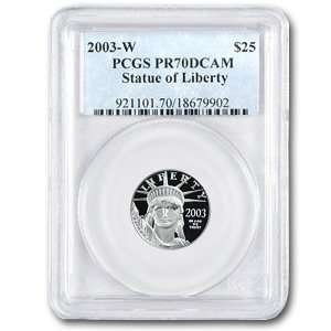  2003 W 1/4 oz Proof Platinum American Eagle PR 70 PCGS 