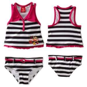Paul Frank 2PC Swimwear Swim Suit Bathing Suit Toddler Girl Size 2T 