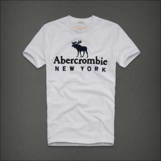 Abercrombie & Fitch Mens T shirts Connery Pond White Small  