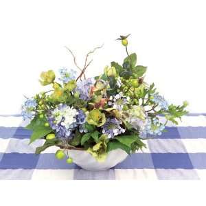   Spring Blossom Silk Hydrangea & Berry Arrangements 14
