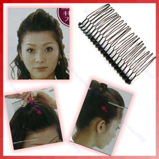 3pcs New Bendable Metal Headband Hair Clip Clips Comb  