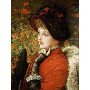  Type of Beauty by James Jacques Tissot. Size 16.75 X 22.00 